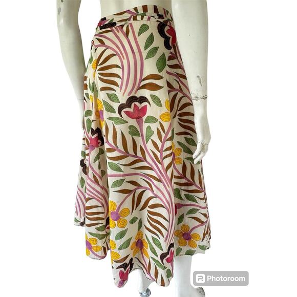 Rhode Wrap Midi Skirt in Floral sz S/M - Picture 3 of 4